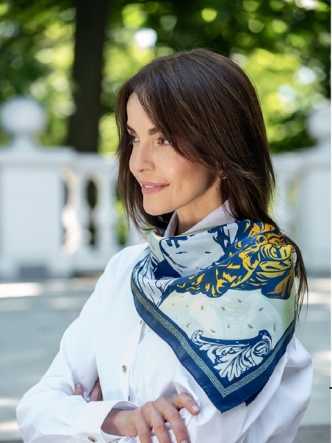 Silk Gawroszka, Double-Sided, Ancient Greece, 53x53 cm, AD5-158