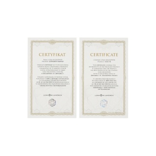 KRD-534 Krawat jedwabny w drewnianym pudełku