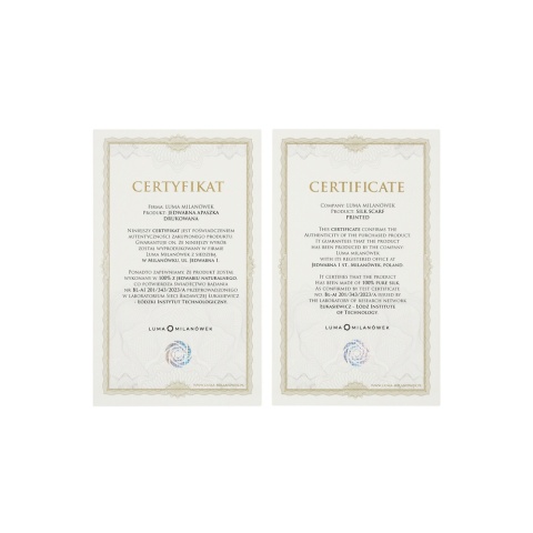 Jedwabna apaszka dwustronna z wilkami zielona 88x88cm AD-004