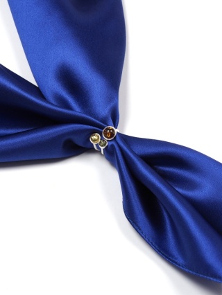 Silver scarf with amber (pr. 925) AA-116