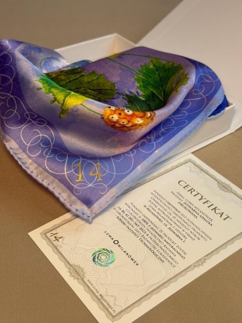 Silk scarf for the centennial of Milan silk 88x88 cm AJ-14A