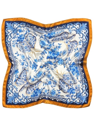Chusta jedwabna jedwabnik dwustronna 88x88cm AD-087