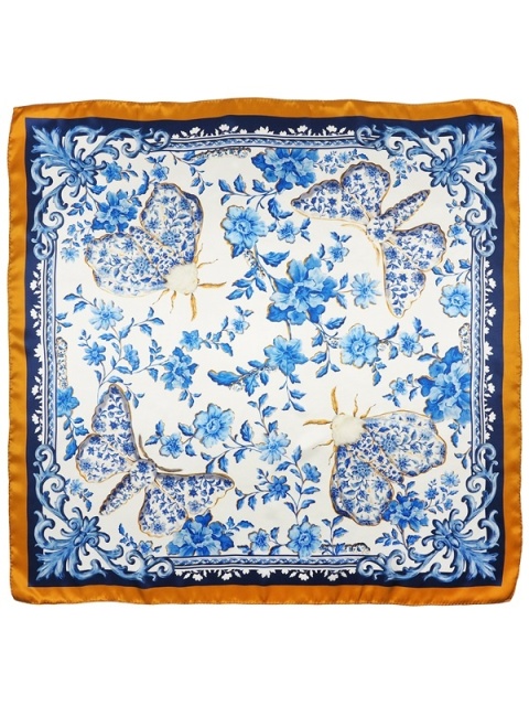 Chusta jedwabna jedwabnik dwustronna 88x88cm AD-087