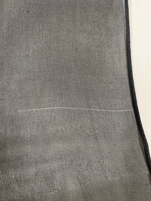 Czarny jedwabny szal żorżeta, szal do sukienki 200x60cm