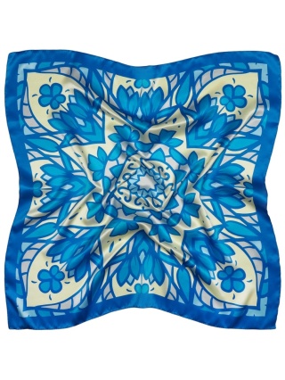 Jedwabna apaszka z mandalą 88x88 cm AD-028