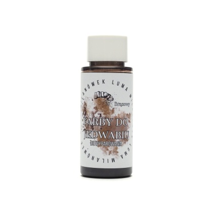Farba do jedwabiu na bazie wody brązowa 100 ml