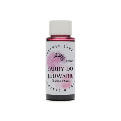 Farba do jedwabiu na bazie wody różowa 100 ml