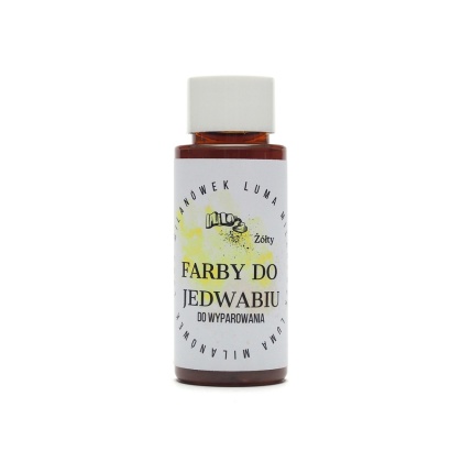 Farba do jedwabiu na bazie wody żółta 100 ml
