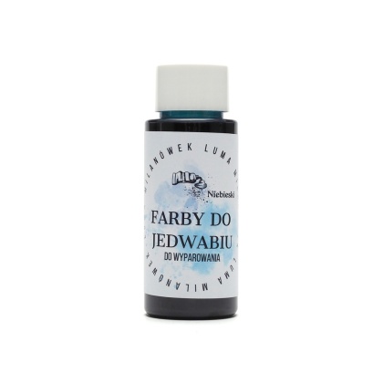 Farba do jedwabiu na bazie wody niebieska 100 ml
