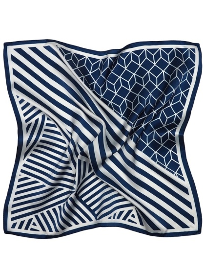 Apaszka damska w paski 68x68 cm AD7-033