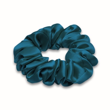Jedwabna gumka do włosów scrunchie morska JGS-058