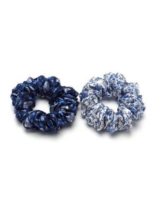 2x jedwabne scrunchie Jedwabnik Królewski ZJGP-001