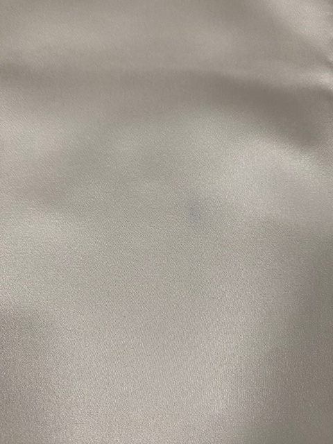 SATIN elegant silk pocket square for jacket, ecru 30x30 cm
