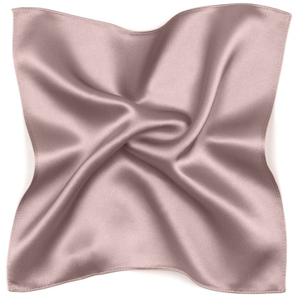 Elegancka poszetka do marynarki jedwabna, pudrowy róż 30x30cm