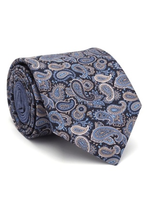 Men's silk tie paisley pattern IT-044