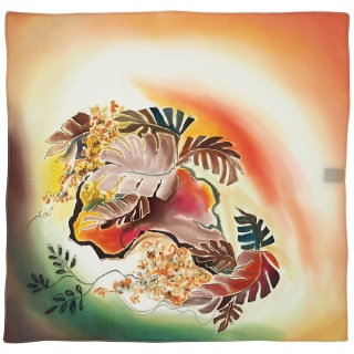 Apaszka gawroszka jedwabna ręcznie malowana 50x52cm AM5-027