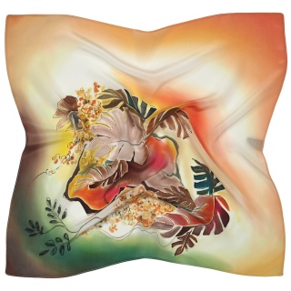 Apaszka gawroszka jedwabna ręcznie malowana 50x52cm AM5-027