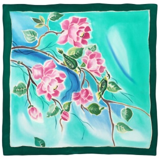 Apaszka gawroszka jedwabna ręcznie malowana 55x55cm AM5-030