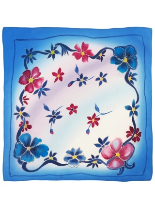 Apaszka gawroszka jedwabna ręcznie malowana 52x55 cm AM5-031