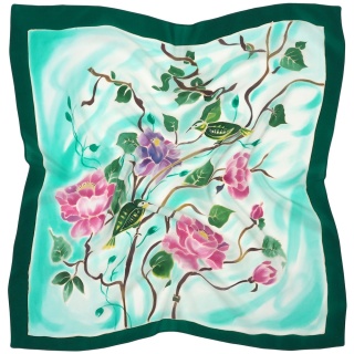 Apaszka jedwabna ręcznie malowana 70x70cm AM7-008