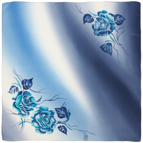 Silk scarf hand painted 70x70cm AM7-018