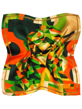 Jedwabna apaszka pop-art 53x53cm AD5-012