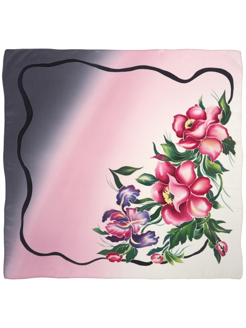 Ręcznie malowana apaszka jedwabna 90x90 cm AM-020
