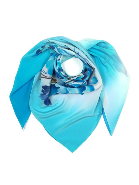 Hand-painted silk scarf 90x90 cm AM-022