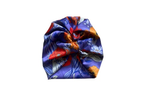 Turban do włosów – Fioletowa łąka TP-013