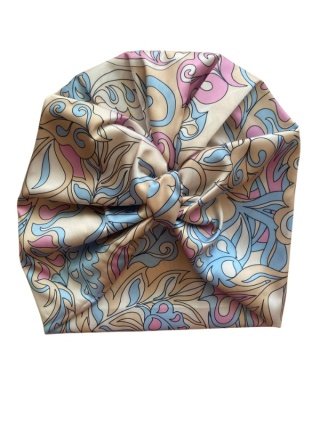 Turban for hair – Pastel beige TP-011