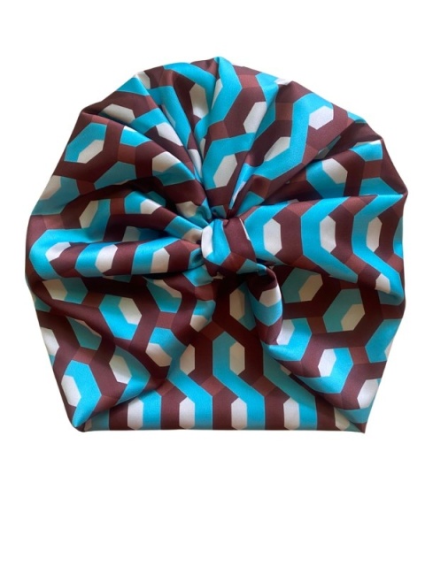 Turban per head – Geometric kaleidoscope TP-009