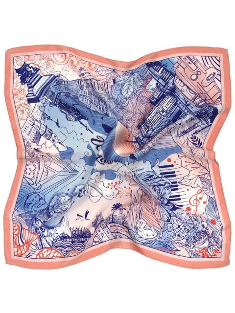 silk scarf Warsaw AD7-097