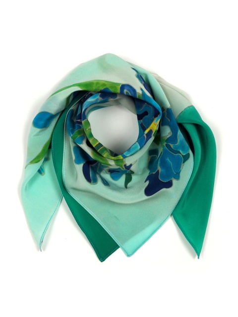 Silk scarf hand painted 70x70 cm AM7-233