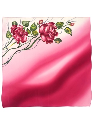 Apaszka jedwabna ręcznie malowana 70x70cm AM7-027