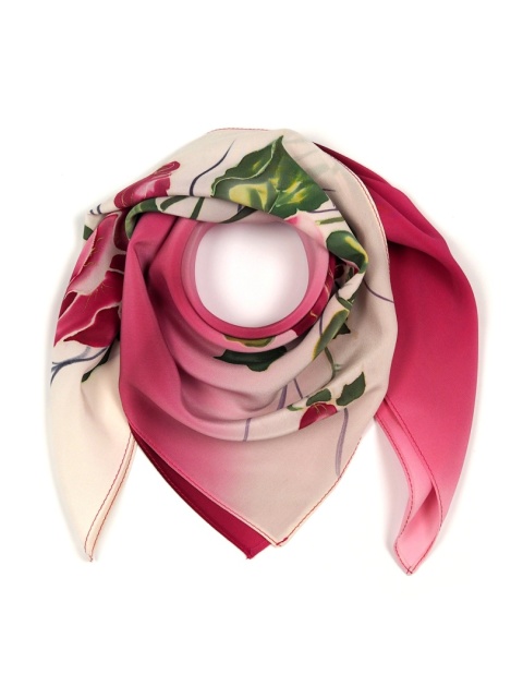 Silk scarf hand painted 70x70cm AM7-027