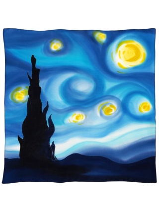 Apaszka jedwabna ręcznie malowana 70x70cm AM7-034