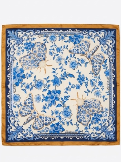 Gawroszka jedwabna jedwabnik dwustronna 53x53 cm AD5-087OUT