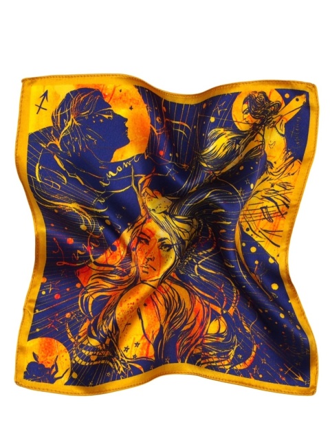 PJ-305 Jedwabna Poszetka Zodiak Strzelec, 30x30cm