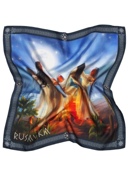 Jedwabna apaszka Rusałka 68x68cm AD7-074