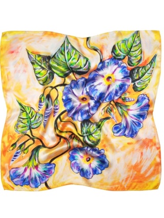 AD7-059 Silk scarf 100% printed oil painting 68x68cm