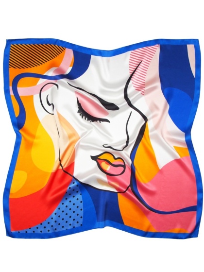 Jedwabna apaszka pop-art 88x88cm AD-005