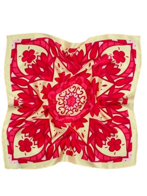 Jedwabna apaszka z mandalą 68x68 cm AD7-027