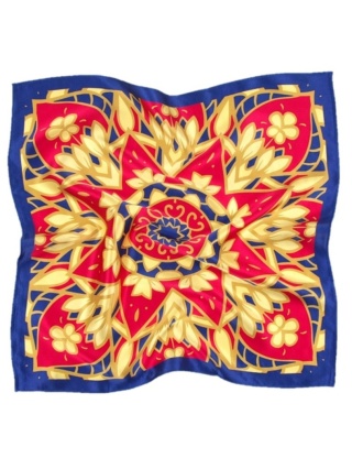 Jedwabna apaszka z mandalą 68x68cm AD7-076