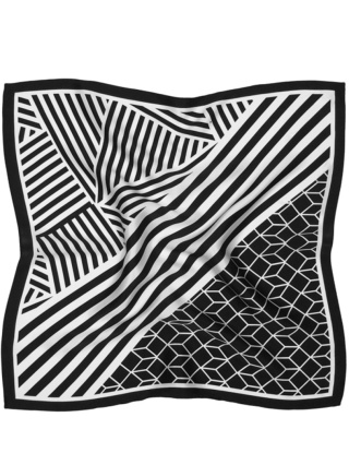 Jedwabna gawroszka w geometryczne wzory 53x53cm AD5-001