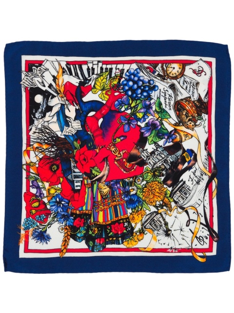 Silk Pocketsquare Fryderyk Chopin - 30x30cm CH-1044