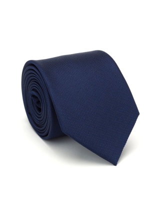 Jacquard Silk Tie with Navy Micro Pattern – KR-686