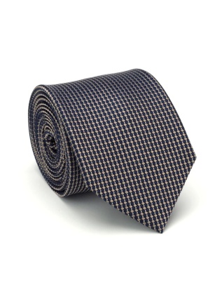 Gray silk jacquard tie KR-032
