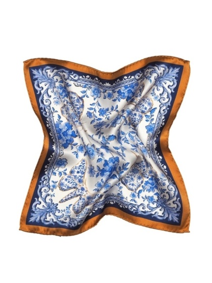 Poszetka Jedwabnik Królewski 100% silk 30x30 cm PJ-026