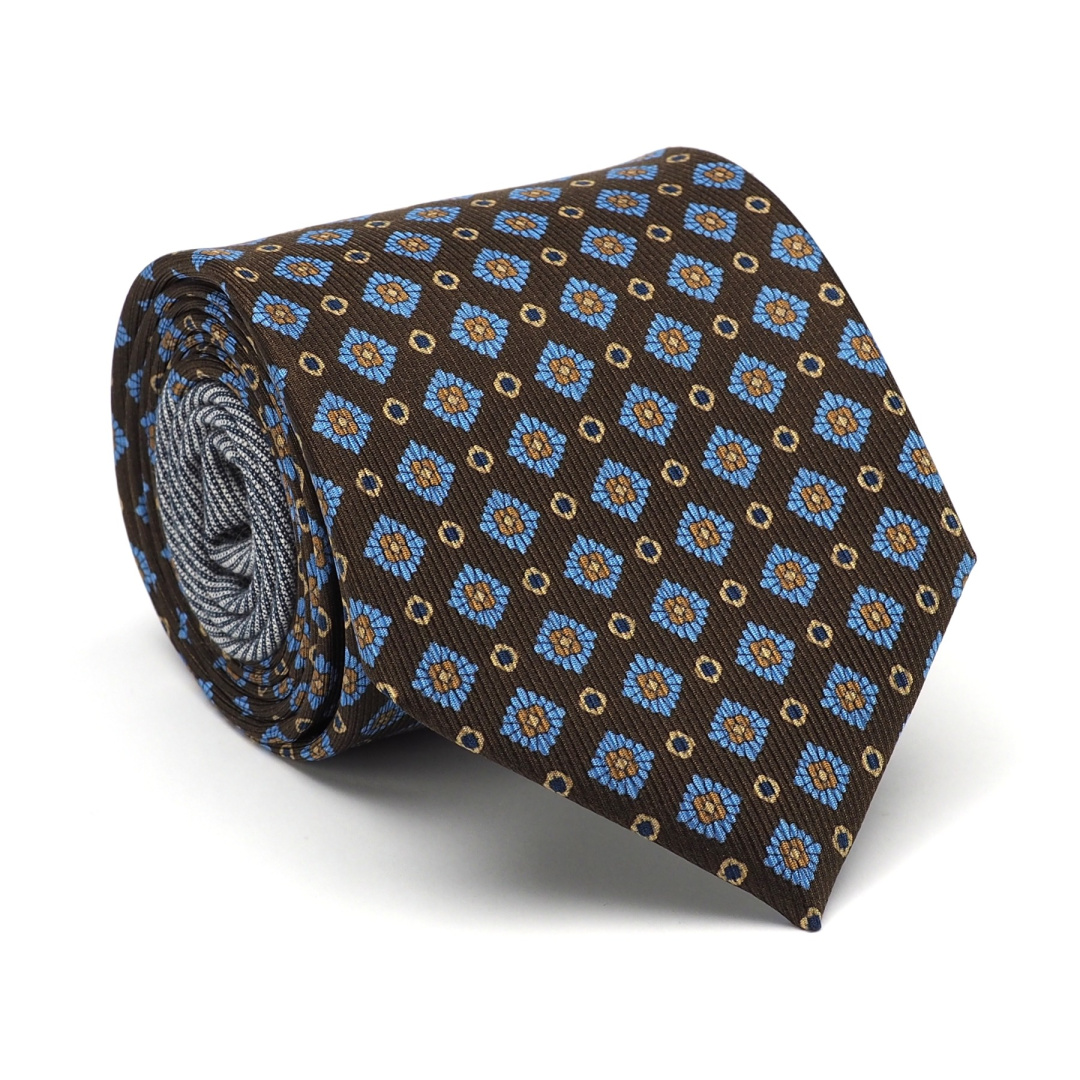 IT-007 Krawat z jedwabiu woskiego szyty rcznie w Polsce - Kolekcja Milano