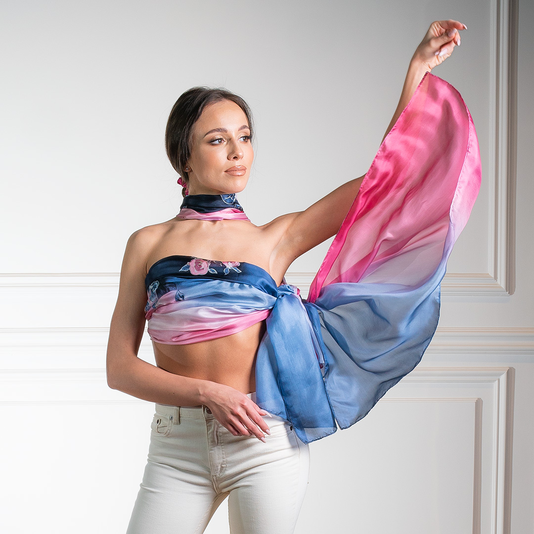 Szale z jedwabnego habotaiu - idealne na lato!